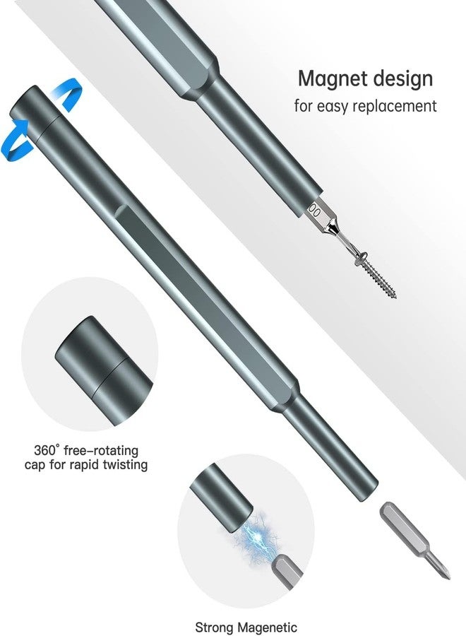 Macloom Precision Screwdriver Set,Small Screwdriver With Torx Phillips Head&Flathead,Repair Tool Kit With Magnetic Bits For Electronics,Pc,Watch,Jewelry,Diy Projects&Home Repairing.,Black - Image 3